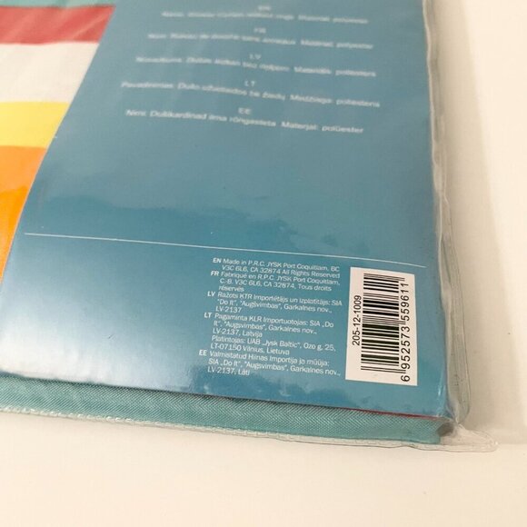 Lila Shower Curtain without Rings Stripes Bathroom 71 x 71 Inch - Picture 8 of 13